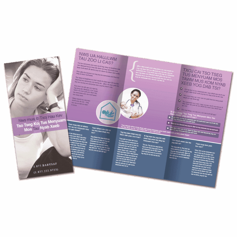 Safely Surrendered Baby Brochure - Hmong