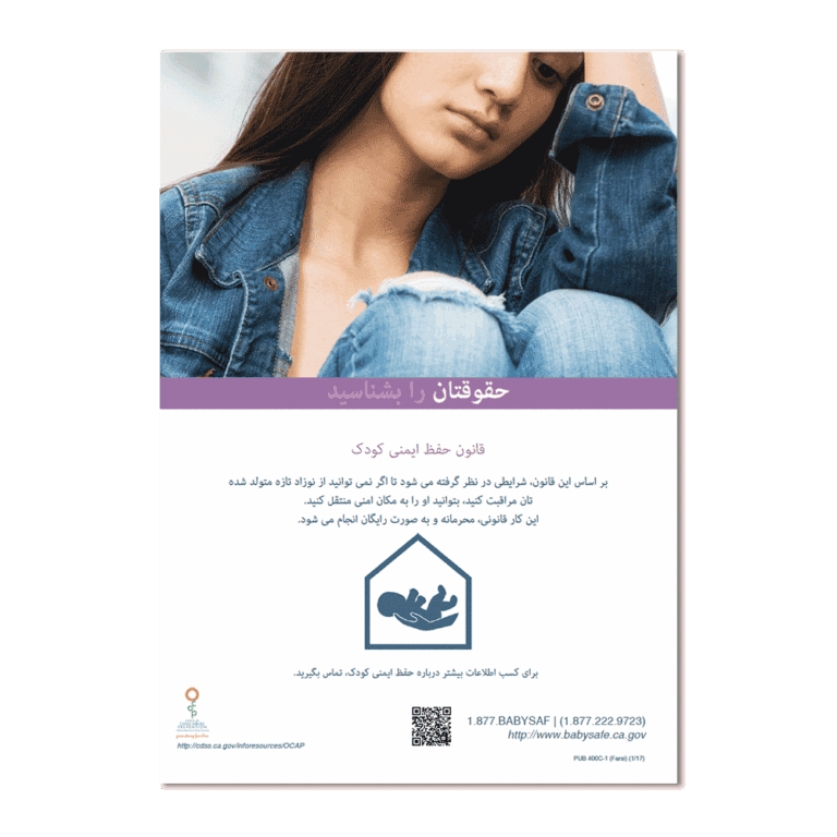 Know Your Rights Poster - Farsi
