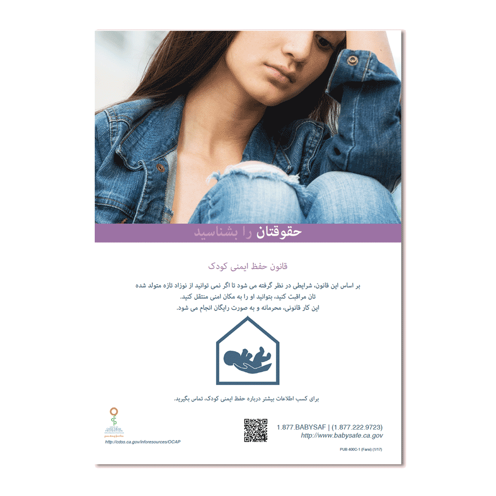 Know Your Rights Poster - Farsi